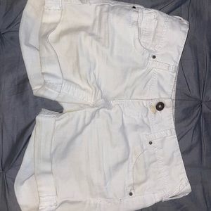 Women white shorts